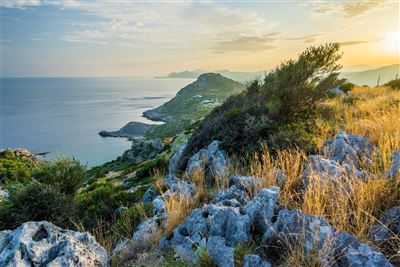 Rhodos Blick vom Berg Profitis Ilias